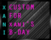 Xani Custom Coffin B-day