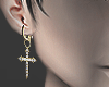 Gsterling cross earrings