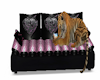 Pink Skull Tiger Couch