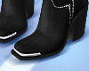 Black Denim Boots