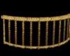 Curved Gold Fence