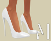 White Basic Heels