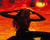 Orange Sunset Painting Orange Sunset Painting
