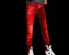 Red Washed Denim Jeans