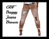 GBF~Baggy Brown Jeans