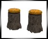 ! the beach tree trunks