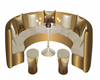Cream & Gold club boothe