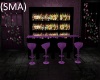 Schwarz lila Bar + Posen