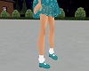 Kids Teal Shoes