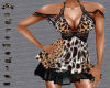 Sexy leopard dress
