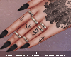 |< Tattoo Hands + Rings