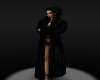 chv black fur coat F