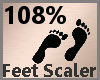 Feet Scale 108% F