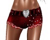 Red Heart Shorts