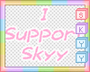 Skyy Support Sticker