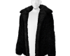 Black Fur Coat M [MK]