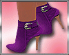 Purple Satin Boots