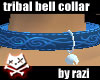 Blue Tribal Bell Collar