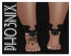 !PX BLACK ANKLE CHAINS