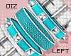 !!D Bracelets Teal Left