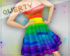 !Q! Rainbow Short DressH