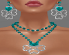 H/Love Jewlery Set Teal