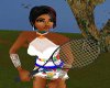Multicolor tennis dress