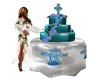 Aqua Celtic Wedding Cake