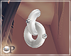 Veda White Earrings