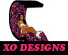 {XO}Pink Lace Deco Chair
