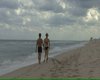 couple walking beach