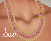 Pink/Gold Beads Jewels