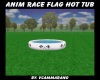 ANIM RACE FLAG HOT TUB