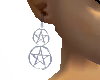 Silver Pentacle Earrings
