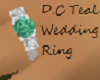 D.C Teal Wedding Ring