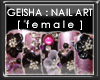 +vkz+ Geisha nail art
