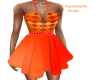 orange Halloween dress