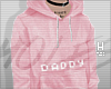 H | pink daddy hoodie