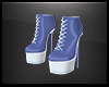 Blue Heeled Boots