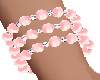 3 Rows Pink Bracelets