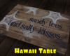 *Hawaii Table