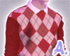 A. Red school sweater