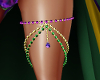 Mardi Gras Leg Beads