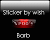 Vip Sticker POO ~red~