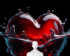 Blood heart background