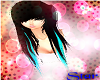 Black Blue Punkz Hair