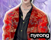 ✿ red cheongsam shirt+