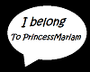 I belong to Mariam