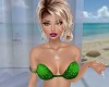 Green Glitter Top - Lg