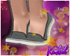 K| Gray Tiptoe Sneakers